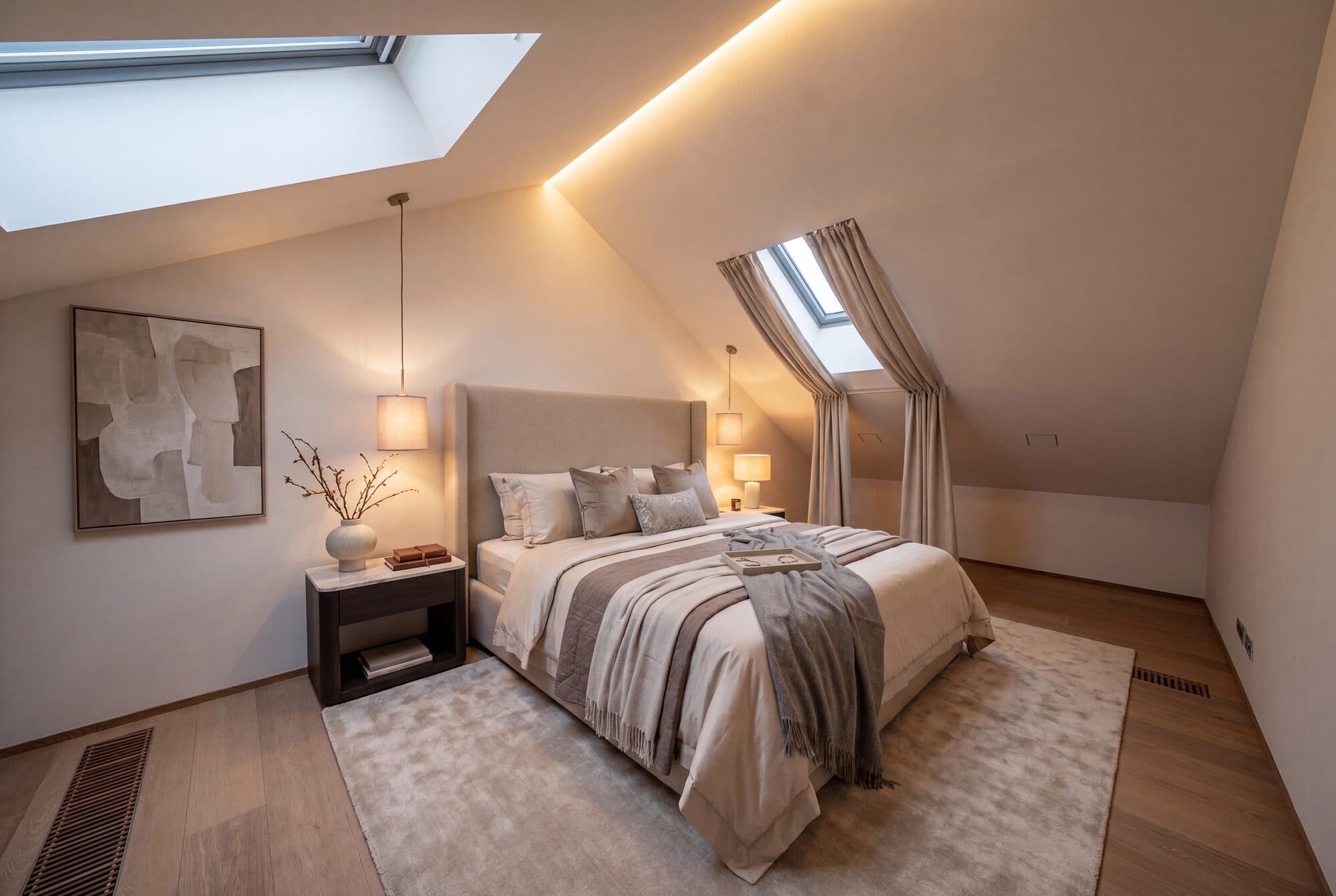 Second bedroom, virtually staged